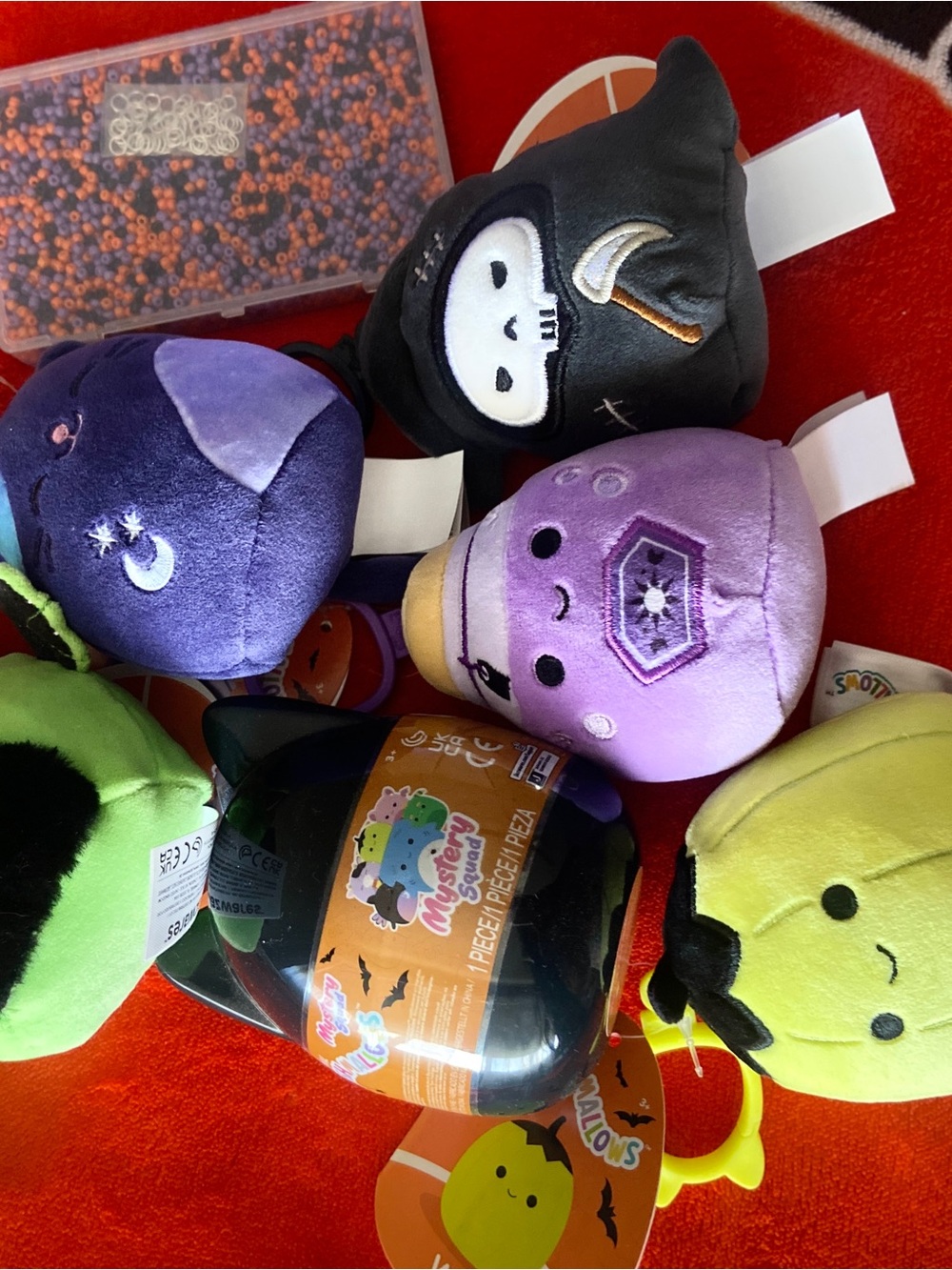 Squishmallows Halloween Hello kitty Frankenstein & Bonus mystery keychain plush
